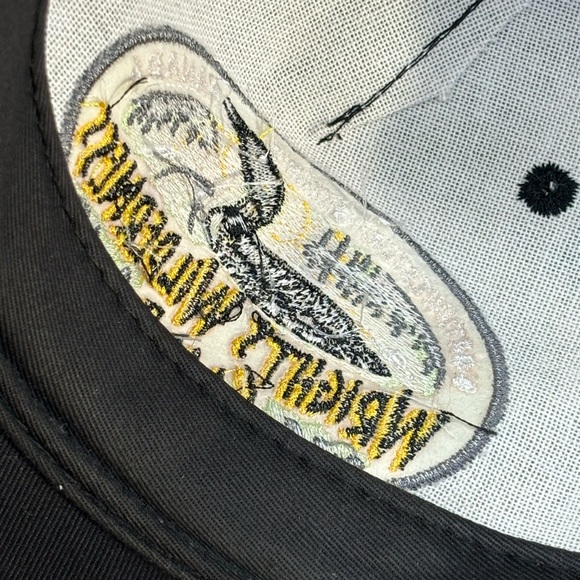 AJM Wrights Wilderness Camp Ontario Canada Camo Adjustable Strap Back Hat OSFA - Picture 13 of 13